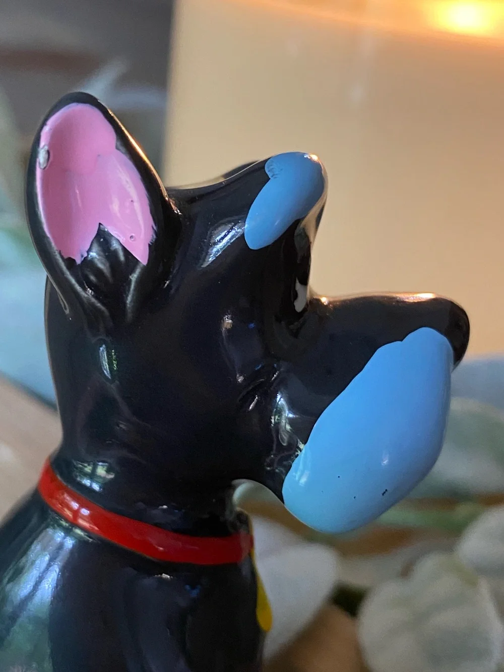 RARE Vtg Disney Japan Lady And The Tramp Jock Ceramic Porcelain Figurine 3.5